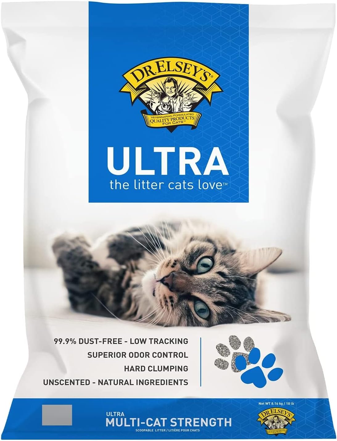 Dr. Elsey's Ultra UnScented Clumping Clay Cat Litter 40 lb. Bag - Image 10