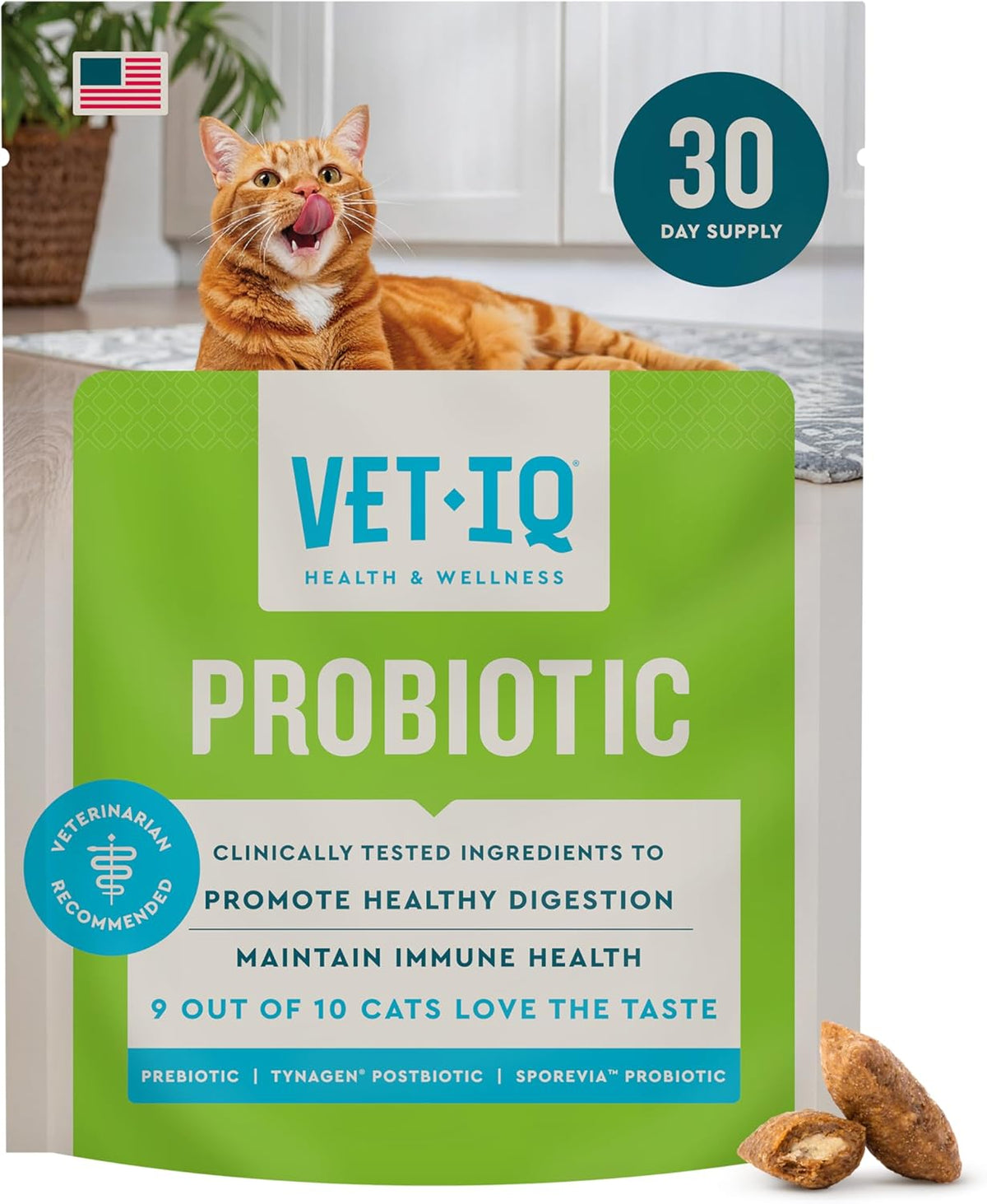 VetIQ Probiotic Supplement for Dogs, Digestive Support for Dogs, Nourishes Gut Bacteria and Supports Bowel Function, Hickory Smoke Flavor, Made in The USA, 180 Count - Image 11
