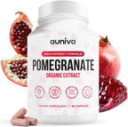 Organic Pomegranate Capsules 700mg - Pomegranate Fruit Extract Supplement - Organic Pomegranate Extract for Antioxidant, Heart & Energy Support - Ancient Wellness Formula - 60 Capsules - Image 1