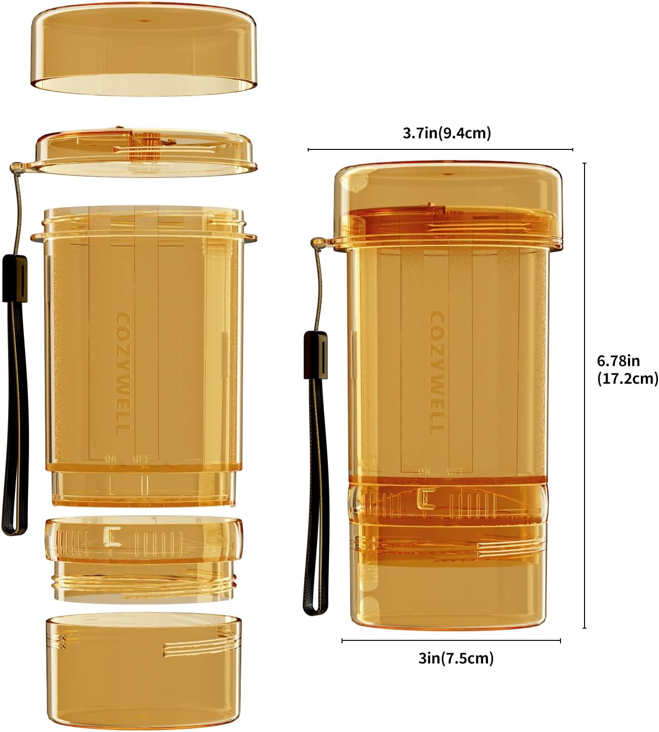 Transparent cricket calcium mixer for bearded dragon care