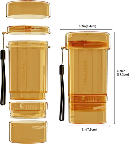 Transparent cricket calcium mixer for bearded dragon care