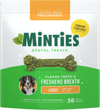 Minties Dental Chews for Dogs, 60 Count, Vet-Recommended Mint-Flavored Dental Dog Treats for Medium Dogs, Bones Clean Teeth, Fight Bad Breath, and Removes Plaque and Tartar - Image 14