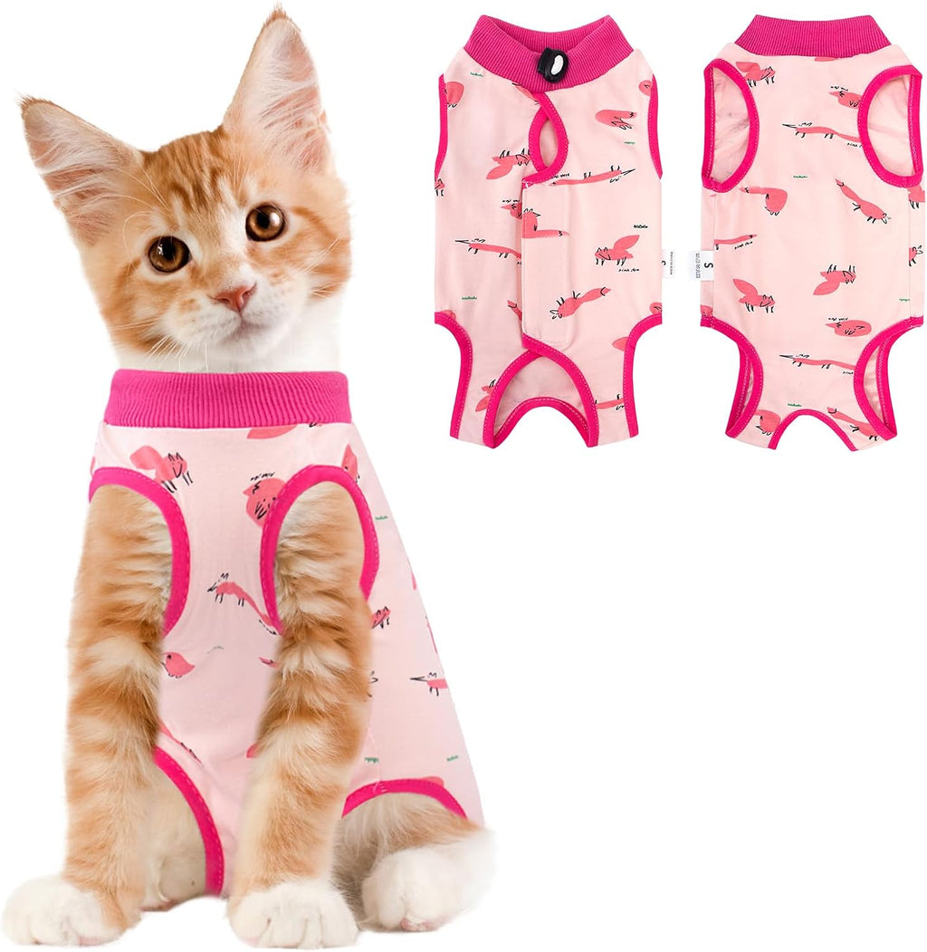 Coppthinktu Cat Recovery Suit Female, Breathable Cat Onesie After Surgery Female for Abdominal Wounds or Skin Diseases, Surgery Recovery Suit Kitten Surgical Onesie After Spay Wear Anti Licking - Image 12