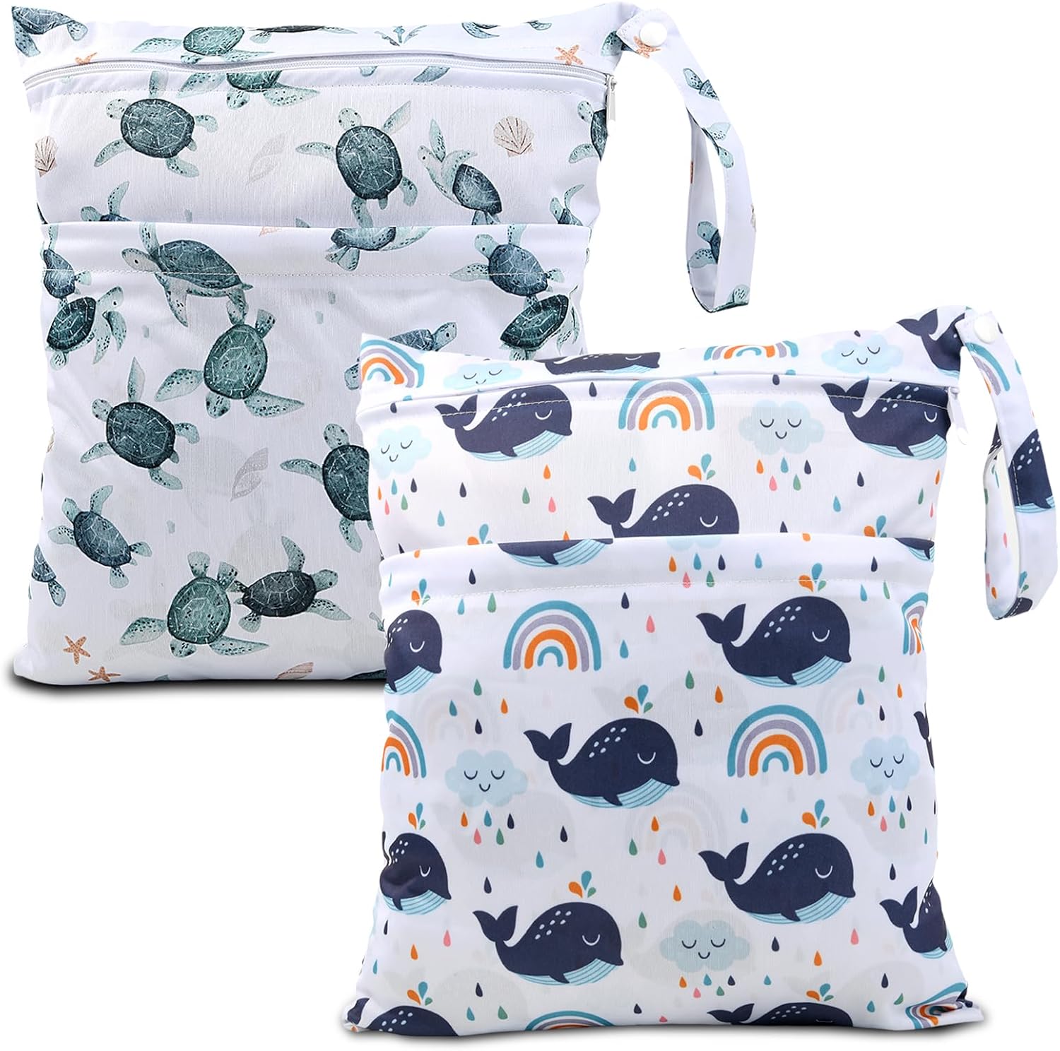 Eaxin waterproof wet dry bags with dolphin print front view