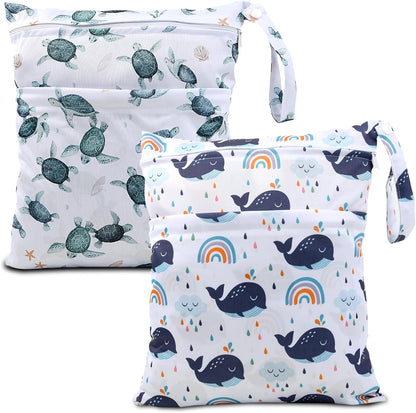 Eaxin waterproof wet dry bags with dolphin print front view