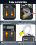 Pawfly battery operated pump with metal clip attachment