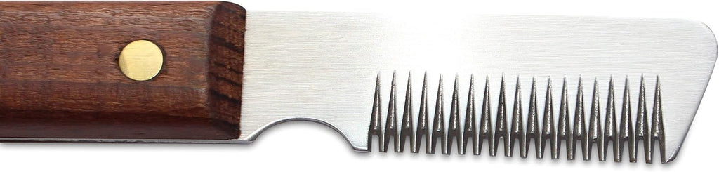 Mars professional dog stripping knife sharp tooth blade close up