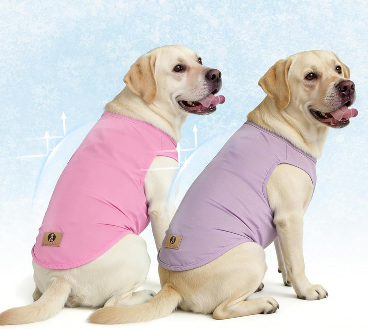 KOOLTAIL Boy Dog Clothes for Large Dogs, 2 Pack Cotton Summer Dog T Shirts UV & Insect Protection for Outdoor Camping, Anti-Hair Loss & Breathable Sleeveless Pet Vest Tank Tops Apparel,Black & Grey,XL - Image 13