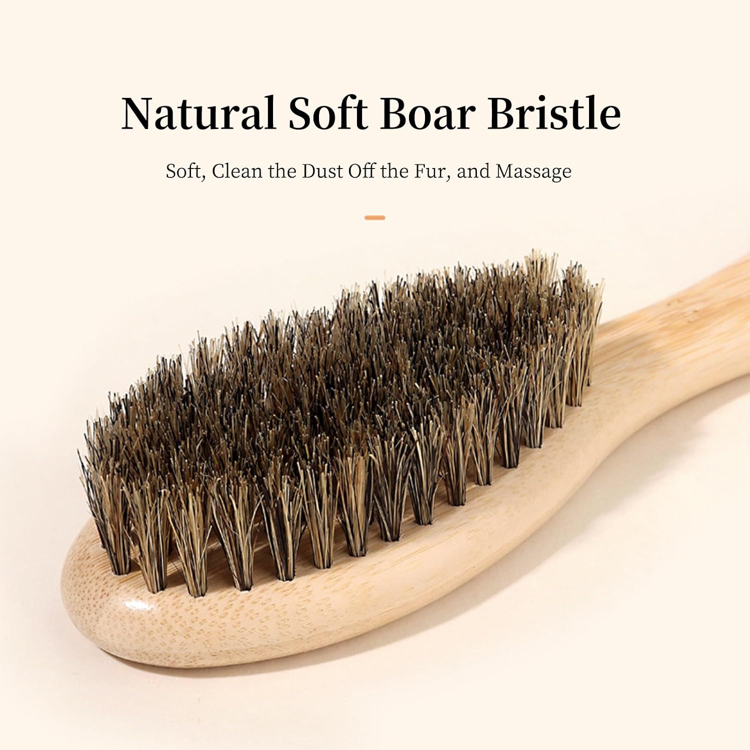 PetJoyHaven pet grooming brush premium wooden base design packaging view