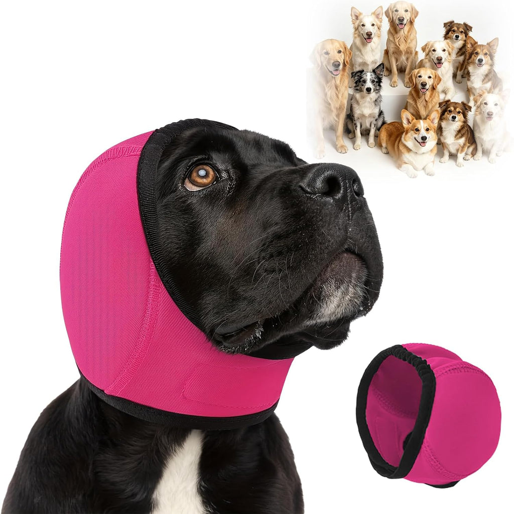 Noise Cancelling Ear Wrap, Adjustable Dog Ear Protection Wrap,Noise Protection Firework Thunder, Dog Ear Muffs Noise Protection, Quiet Silent for Grooming Bathing & Swimming (Blue,L) - Image 12