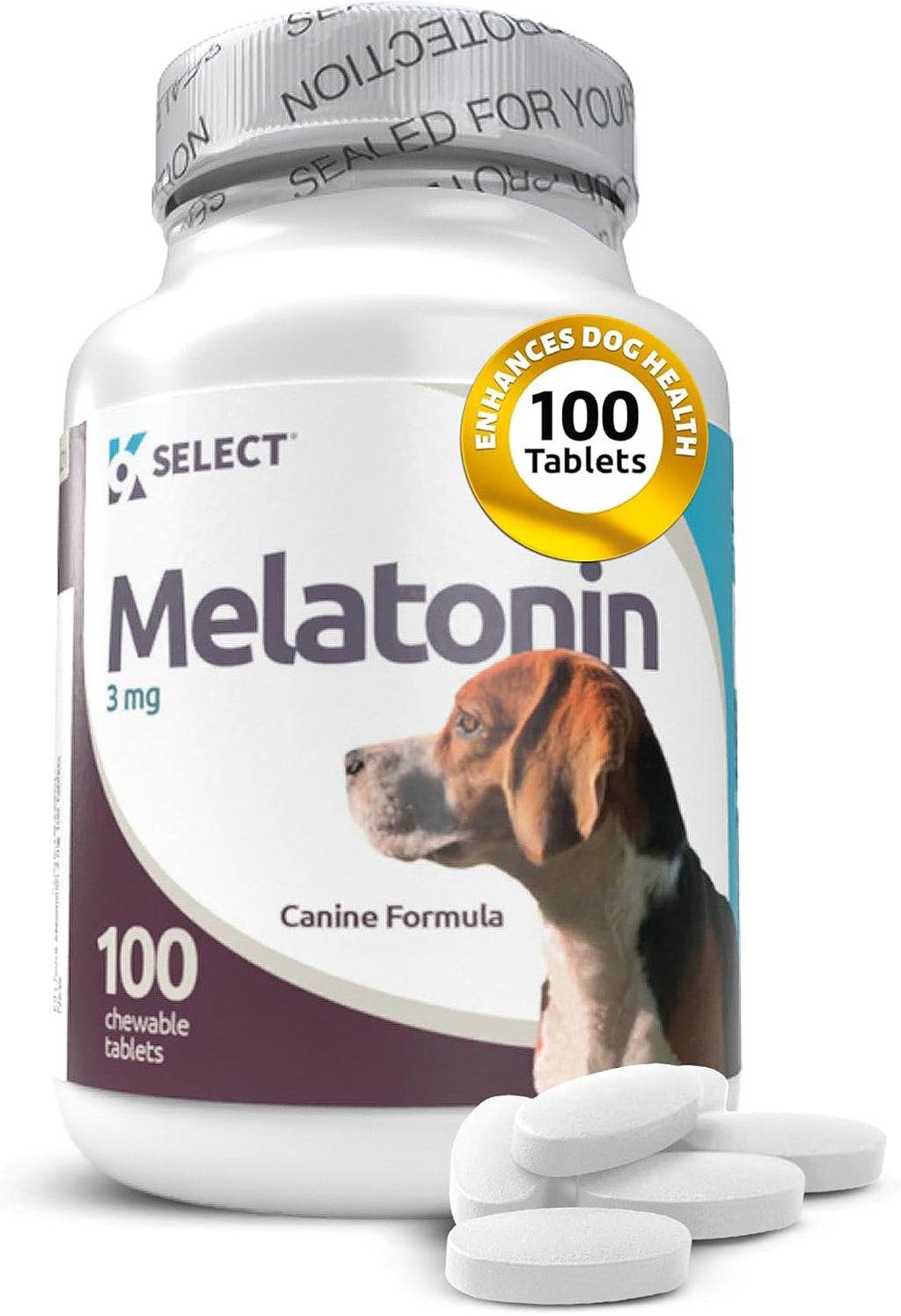 K9 Select Melatonin for Dogs - Composure Dog Calming Chews - Dog Melatonin for Sleep - Reduce Stress Helps Composure Calming Treats for Small Dogs - 3 mg, 120 Beef Flavored Chewable Tablets - Image 13