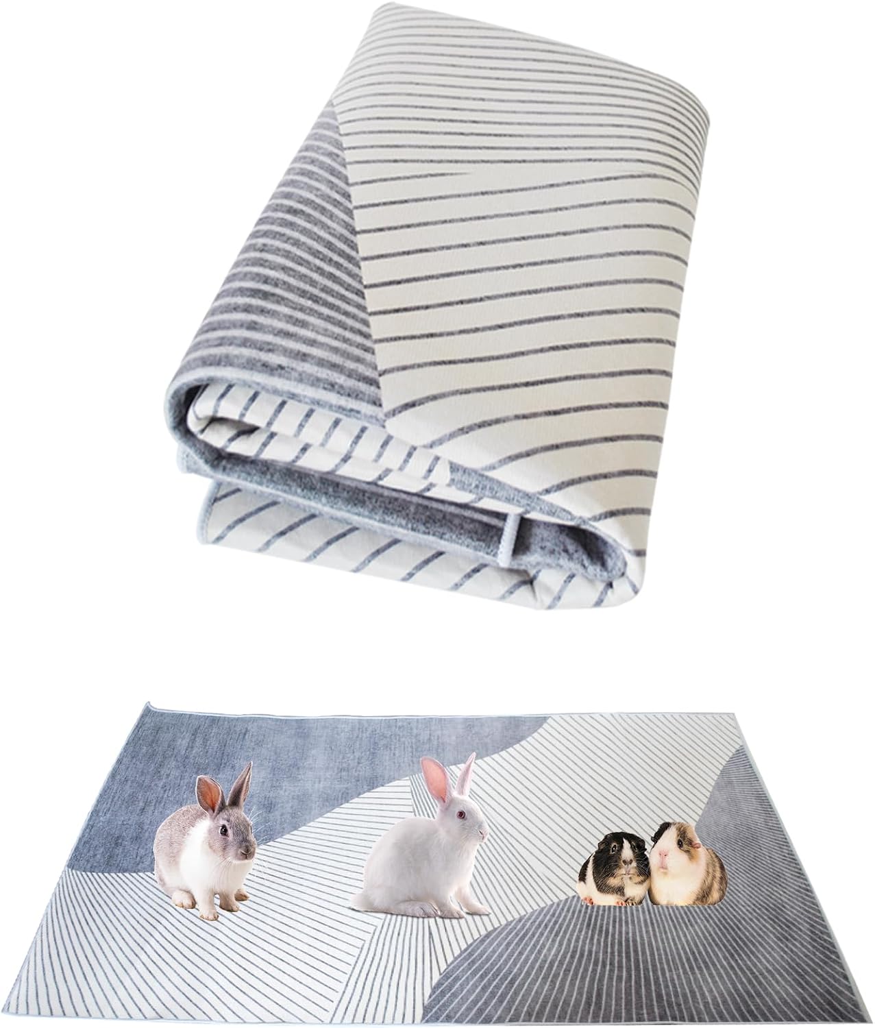 kathson 100 Piece Rabbit Pee Pads,Disposable Pet Pees Pad,Cage Black Carbon Liner,Super Absorbent Leak Proof Cushion Reduce Odor Bunny Training Accessories for Puppy Kitten Hamsters Hedgehog(S) - Image 10