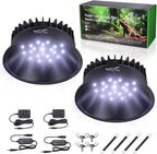 UVB Light for Reptiles, UVA UVB Reptile Light Fixture with Timer LED UVB Bulb for Bearded Dragon Gecko Turtle Chameleon Lizard Snake, Adjustable Brightness UVB Lamp for Reptile Tank Accessories, Black - Image 9