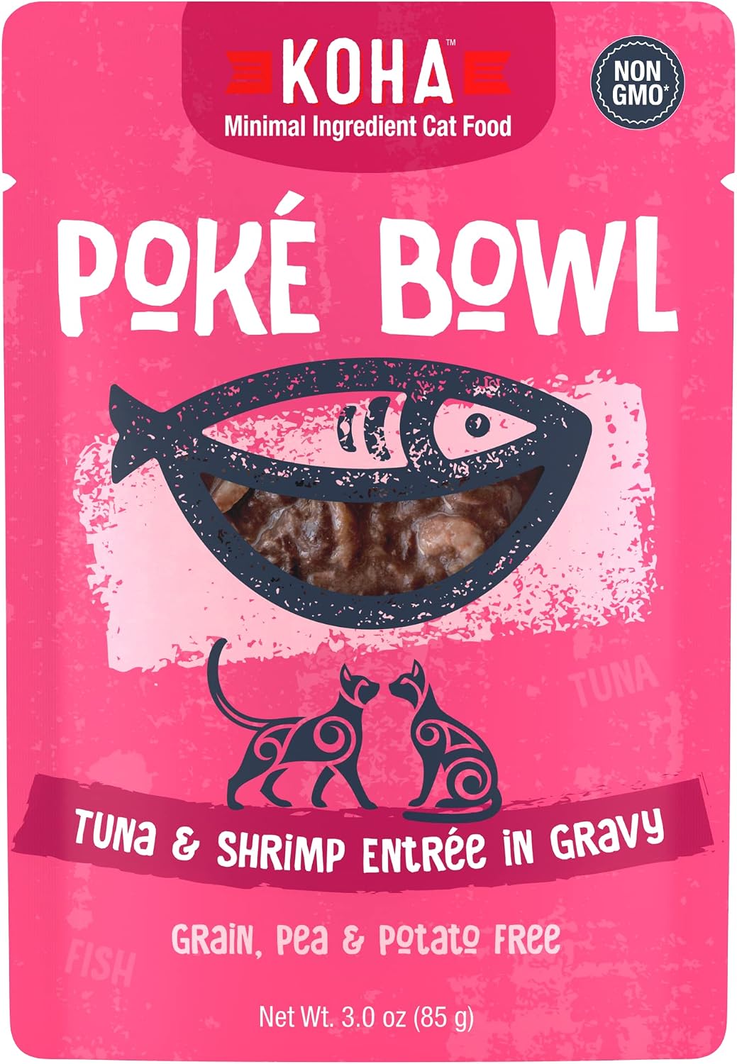 KOHA Pet Food Pok Bowl Cat Variety Pack, Wet Cat Food in Gravy - 5 Flavors - Tuna Combinations of Salmon, Chicken, Duck, Shrimp, and More - 3 oz Pouches, Pack of 24 - Image 13