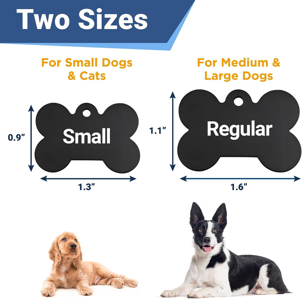 GoTags custom pet tag highlighting clear laser engraving quality