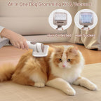 Mavpet cordless pet clippers with adjustable guard combs for grooming thick animal coats.