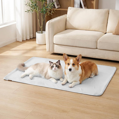 ZOMISIA Cooling Blanket for Medium Dogs - Lightweight Dog Cooling Mat with Breathable Air-Core Fill, Cold Pet Throw Blanket Washable for Summer, Soft Bed Cover, Blue, 30"x40" - Image 9