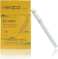HEABAL Herbal Cigarettes Lemon Flavor front pack view for nicotine free smoking.