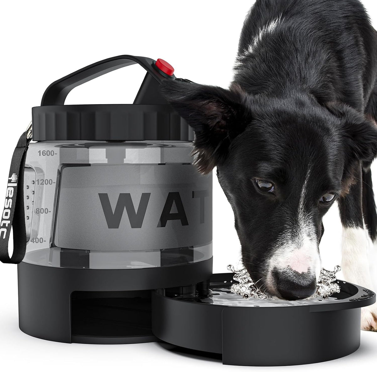 lesotc Portable Dog Travel Water Bottle, 77oz Large Travel Water Bowl for Dogs Camping Hiking Beach Hunting Essentials, Big Pet Bottles Bowl Water Dispenser for On The Go Park Car Walking Accessories - Image 9