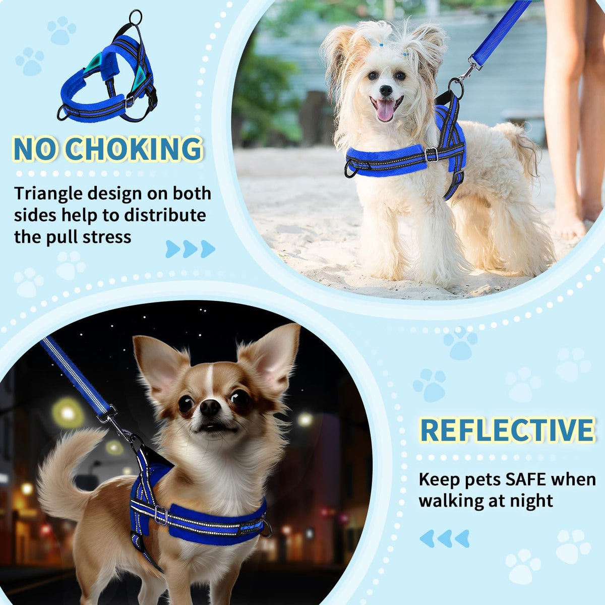 Lukovee anti-twist leash rotating metal buckle