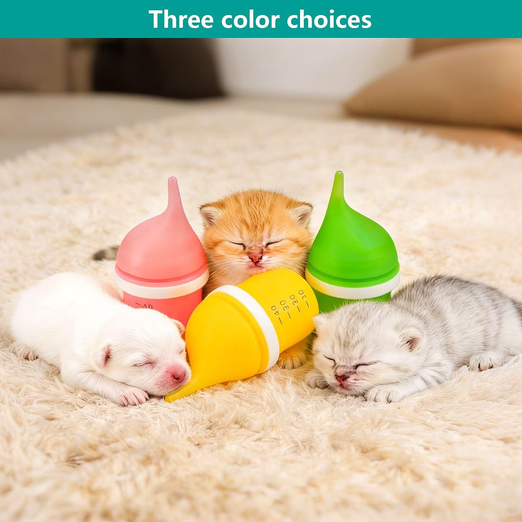 YeulYuuri small animal nursing bottle with the pacifier detached for easy cleaning.