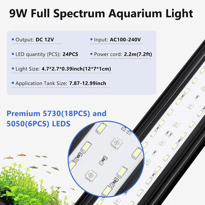 Fishkeeper aquatic lighting showing blue moonlight simulation phase over fish.