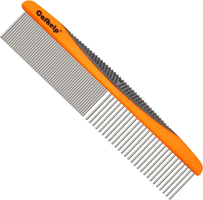 Cafhelp Metal Dog and Cat Grooming Comb front view