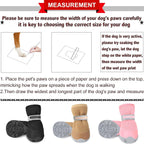 Qumy puppy boots with anti-slip rubber sole