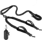 Lukovee Double Dog Leash, No Tangle 360 degrees Swivel Heavy Duty Reflective Lead with Two Padded Handles Dual Dog Splitter, Comfortable Shock Absorbing Walking Training for Small Medium Large Dogs(Blue,M) - Image 15
