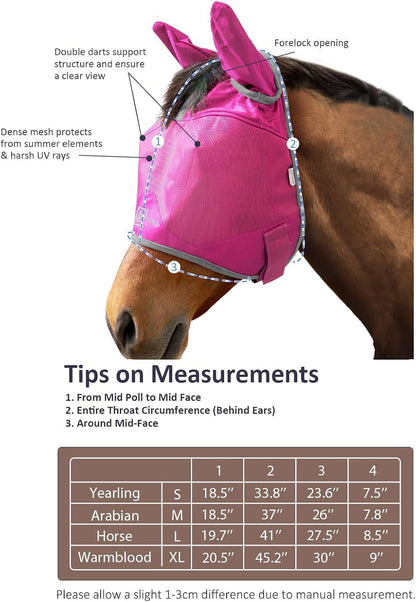 Harrison Howard horse fly mask hook and loop closure detail