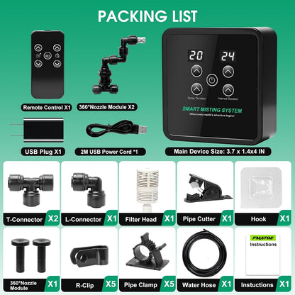 Reptile terrarium fogger system components