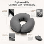 Extra large grey recovery cone for German Shepherds and Rottweilers