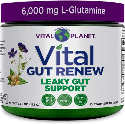 Vital Planet Vital Gut Renew powder supplement bottle front view