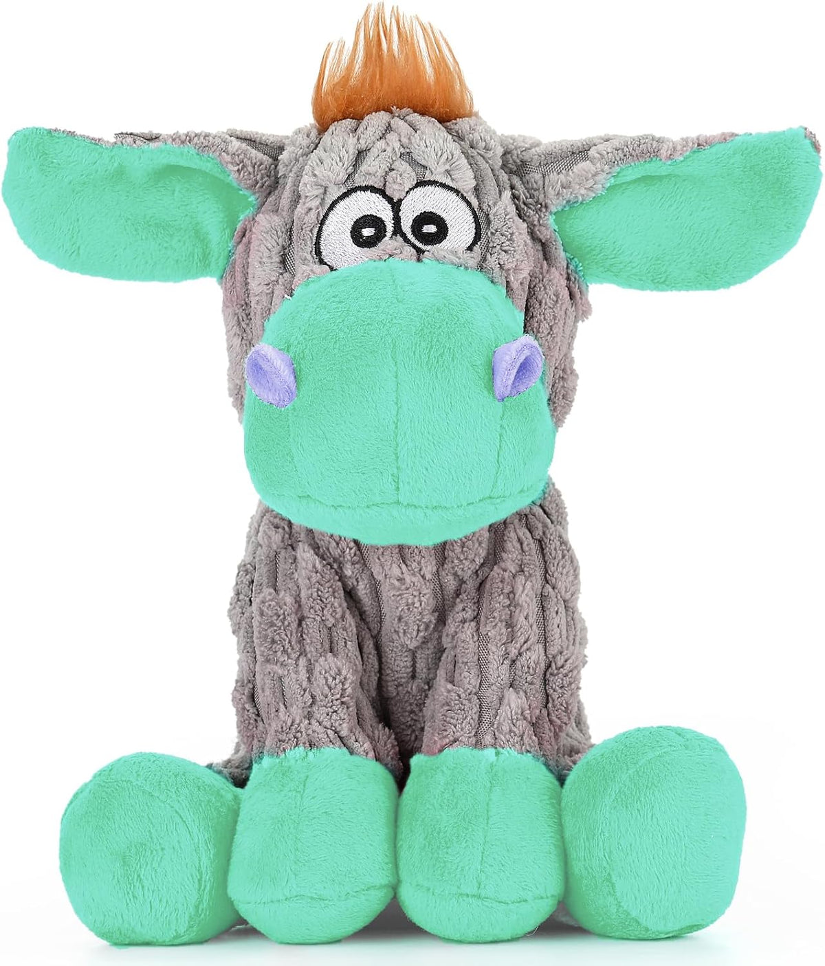 loncoldy Plush Chew Toys for Large Dogs, Tough Crinkle Stuffed Animal Squeaky Interactive Toys for Small Medium Large Dogs, Keep Them Busy, Big Pet Toys - Image 10