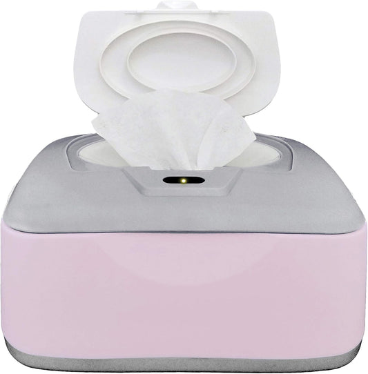 Gogo Pure baby wet wipe warmer and dispenser purple front view