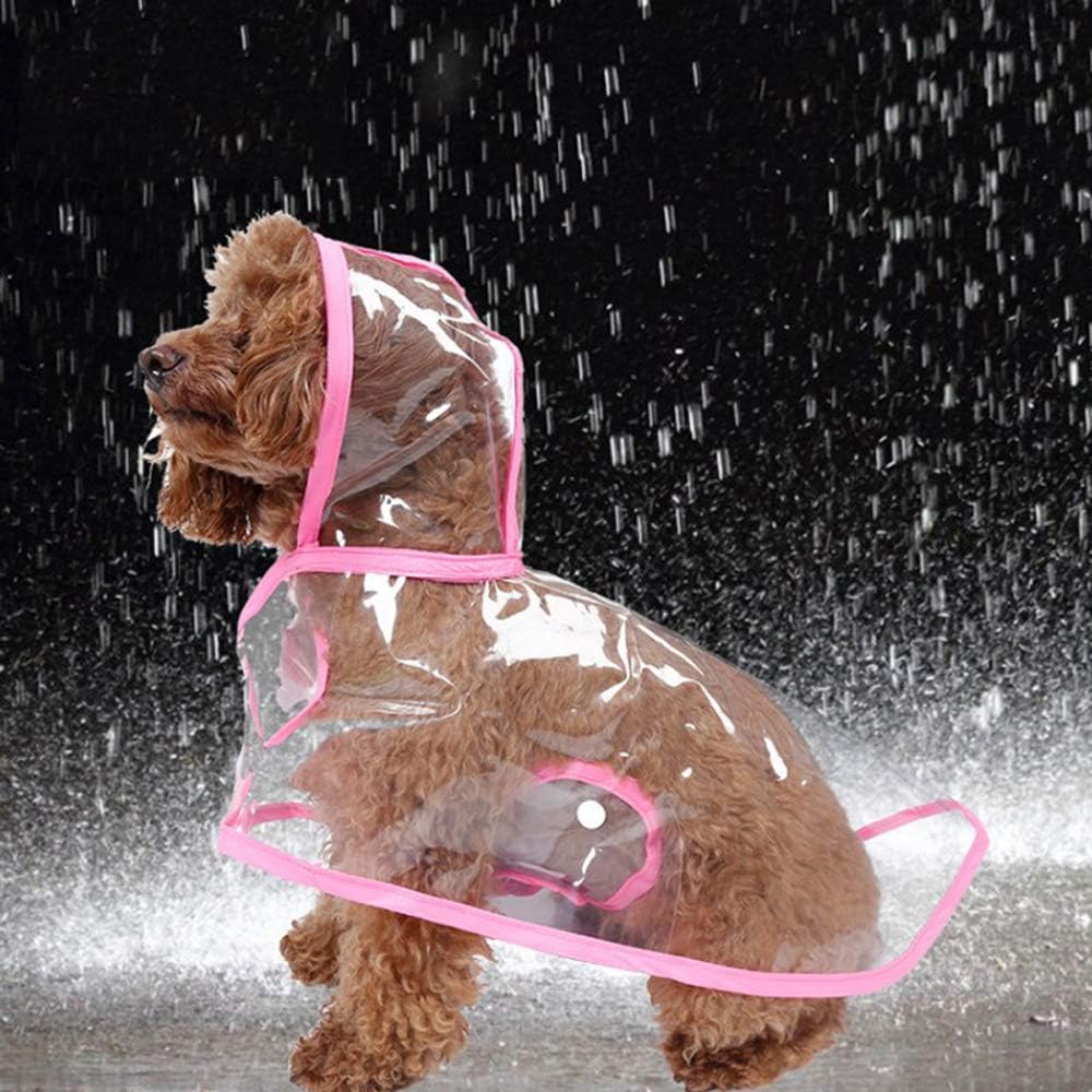 Harikaji clear pet rainwear back view showing full body coverage