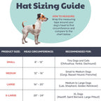 Side profile of medium Santa hat for dogs