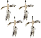 TTcat Cat Toy Replacement Cat Toy Refills, 4 Pcs Simulation Insects and Bird Feathers Refills, cat Wand Toy attachments for Cat Wand. - Image 9