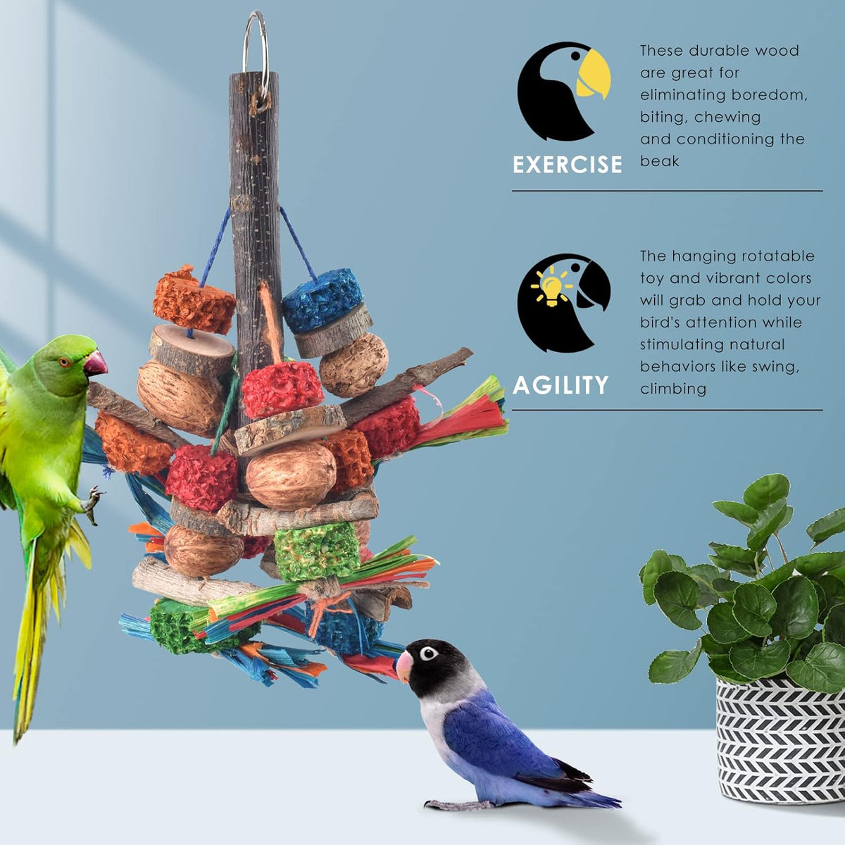 Bissap natural shredder toy for mental enrichment