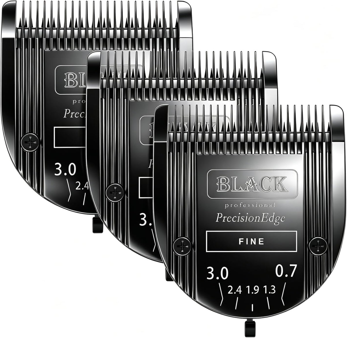 Audoc adjustable 5 in 1 dog grooming blades front view premium replacement clipper parts.