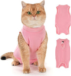 Avont Cat Recovery Suit Female Kitten After Spay Surgery, Breathable Modal Cotton Cat Onesie for Wound & Skin Disease Care, Machine Washable -Purple(M) - Image 10