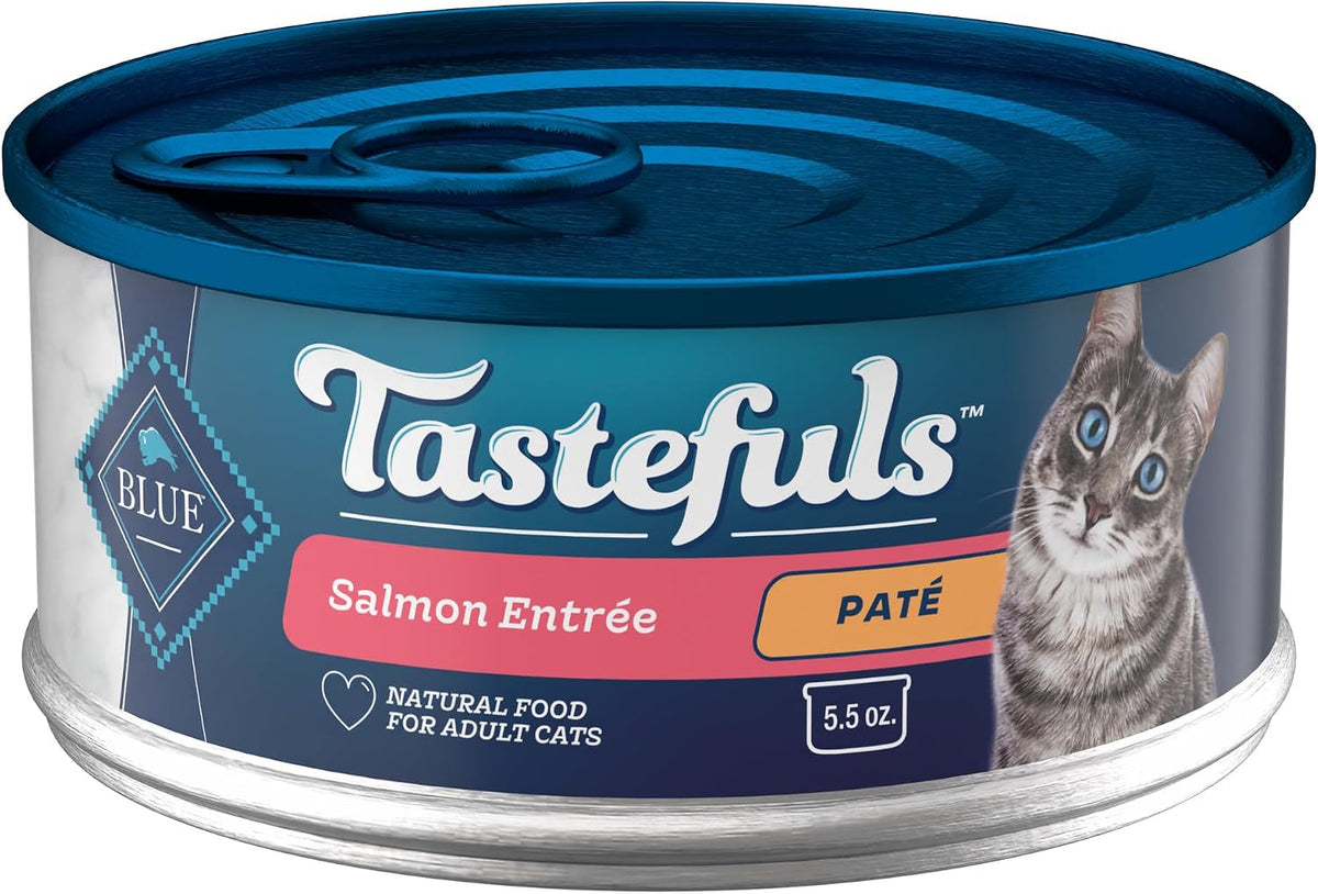 Blue Buffalo Tastefuls Wet Cat Food Pat Variety Pack (Chicken, Turkey & Chicken, Ocean Fish & Tuna) for Adult Cats, Made with Natural Ingredients, 5.5-oz. Each (24 Cans) - Image 11