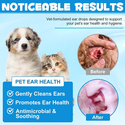 Instructions for applying Vosifsdiy ear drops to dog ears