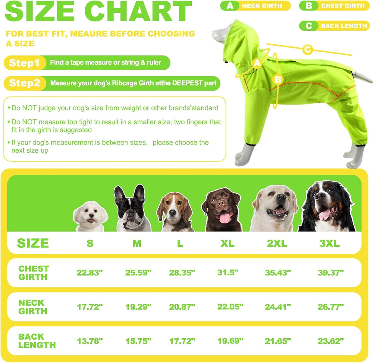 Lightweight windproof dog rain jacket with integrated harness hole