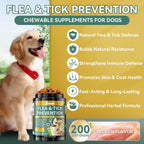 YOTANGO natural oral flea supplement chews chicken flavor for puppies and adult dogs.
