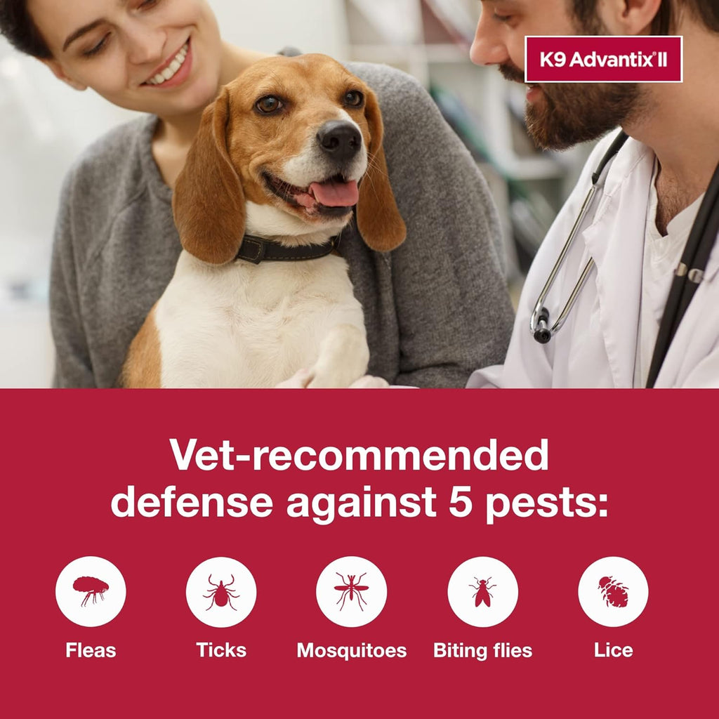 Authentic USA imported K9 Advantix II flea prevention for medium dogs