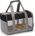 PINVNBY bunny carrier front view with mesh panels