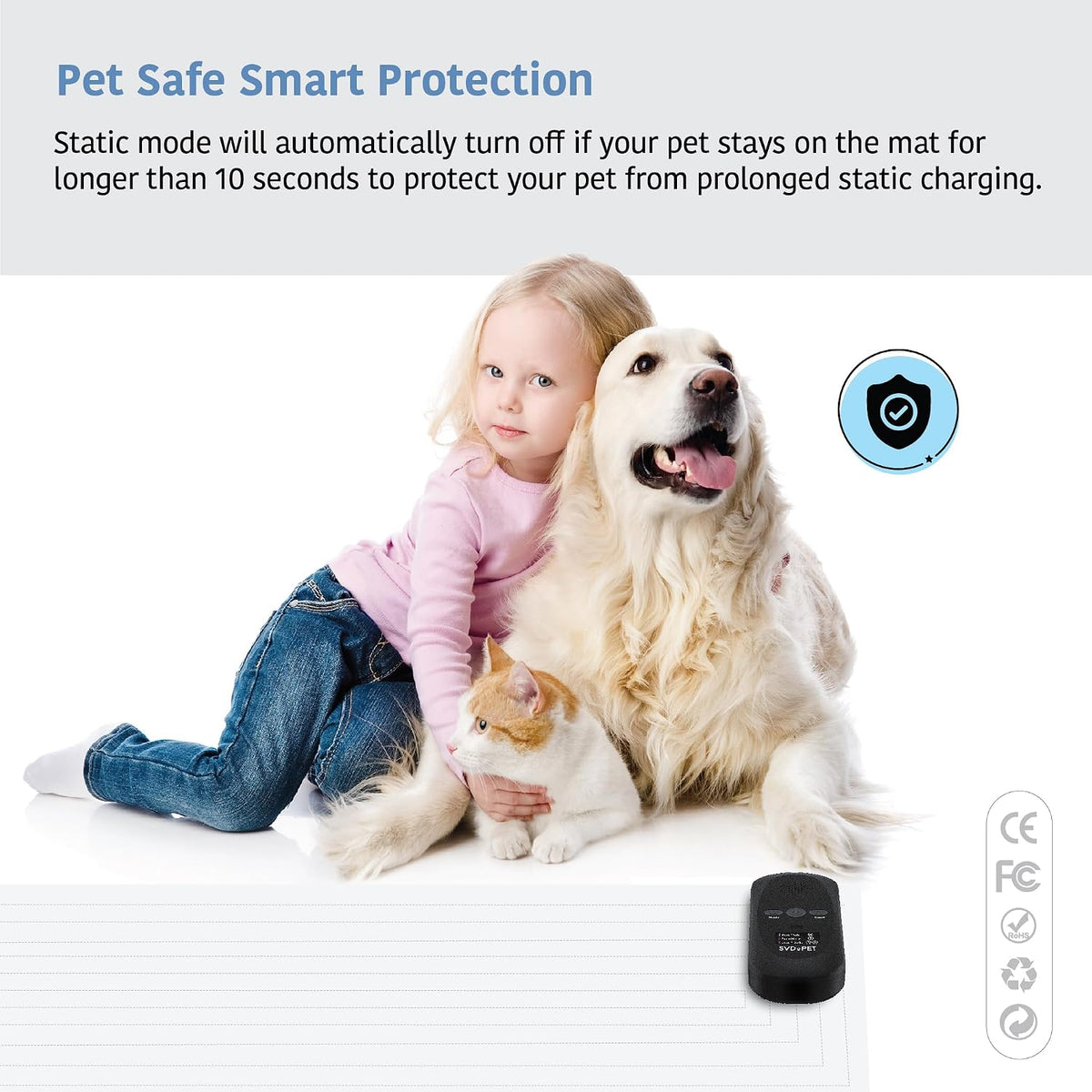 Cat and dog training mat with flexible design
