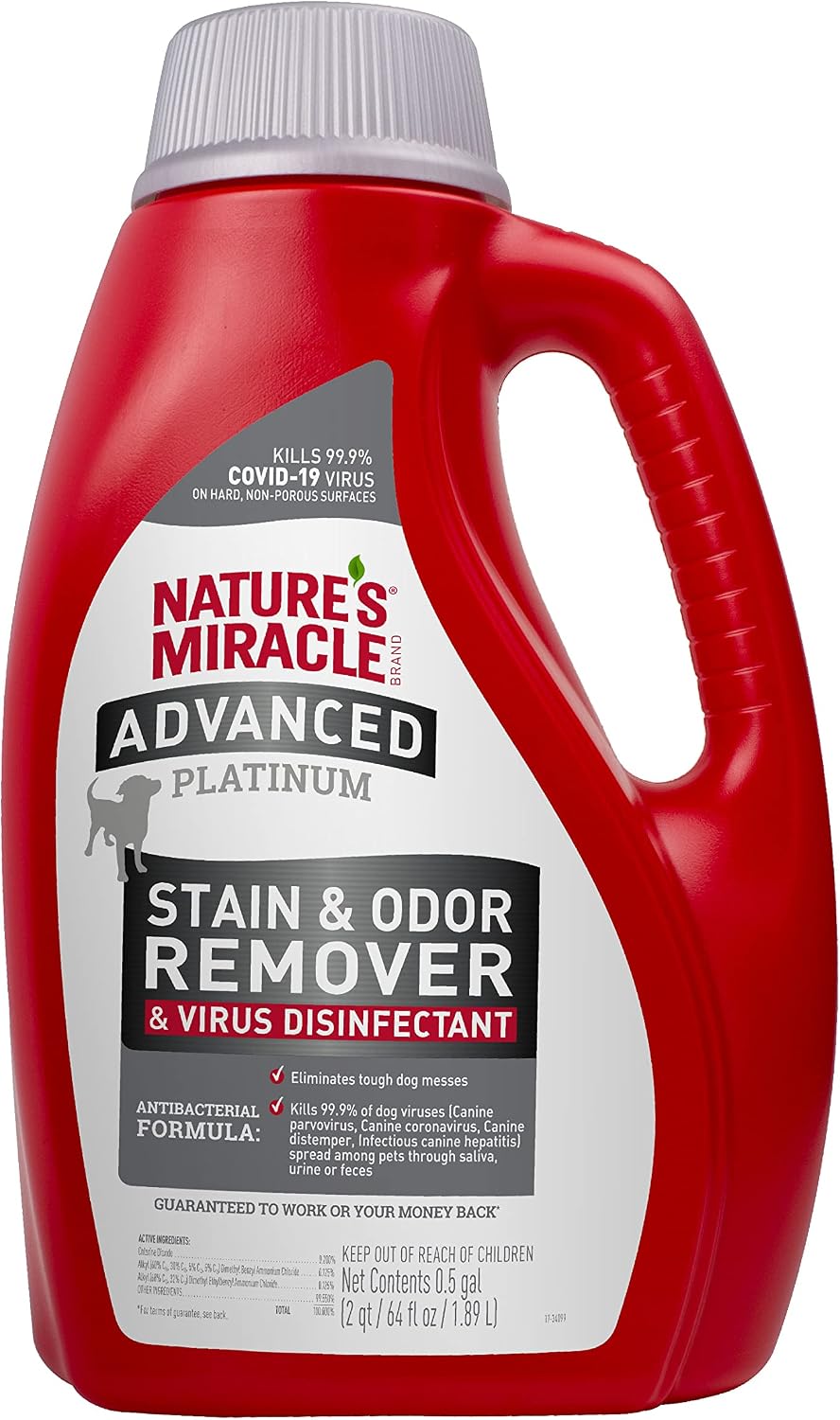 Nature's Miracle Advanced Platinum Stain And Odor Remover And Virus Disinfectant 32 Ounces, Eliminates Tough Dog Messes - Image 11