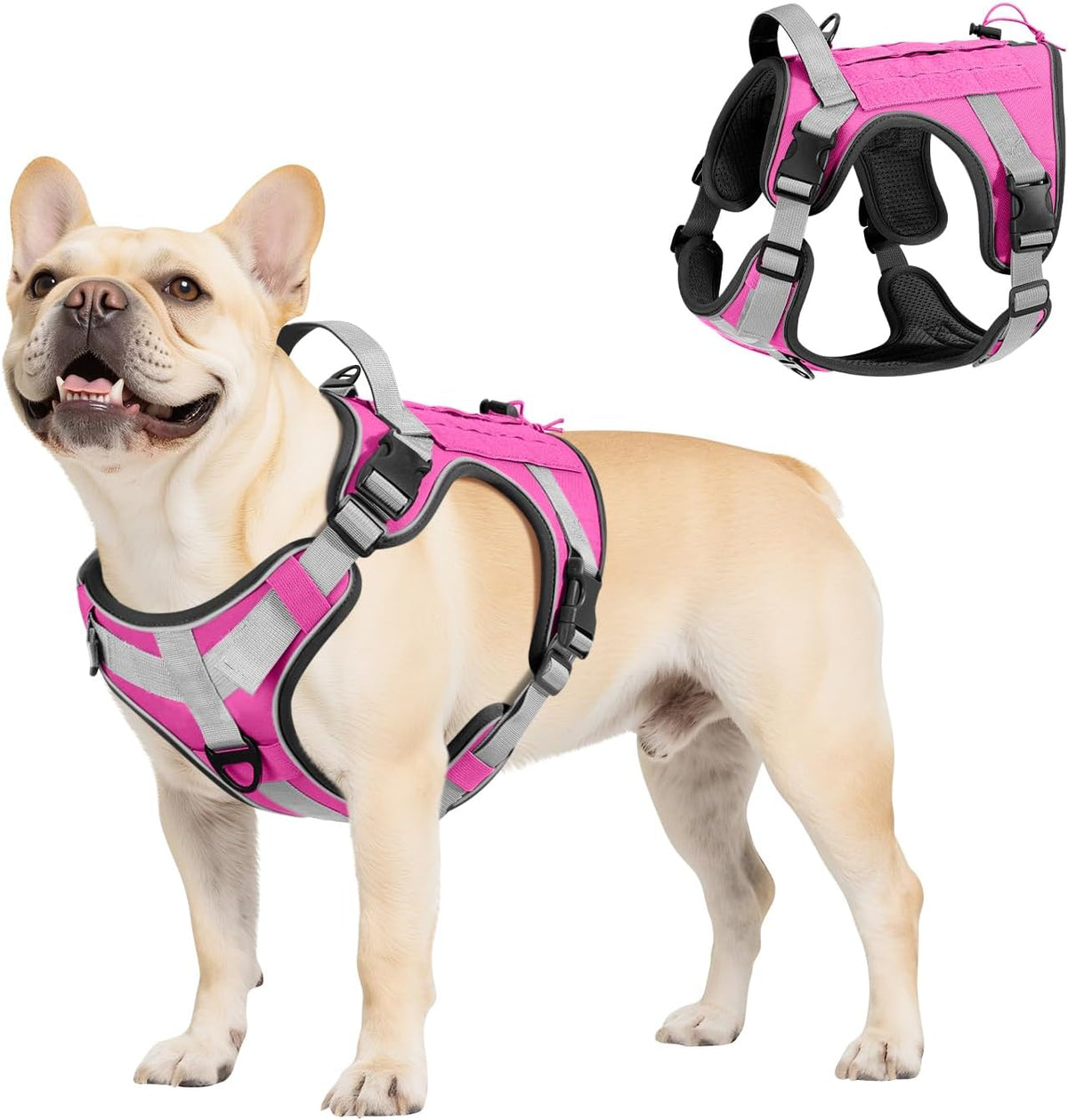 VavoPaw Dog Seat Belt, Safety Vest Dog Car Harness with Adjustable Buckle Dog Seat Belt for Vehicle Nylon Pet Safety Seat Belts Heavy Duty(L, Black) - Image 14